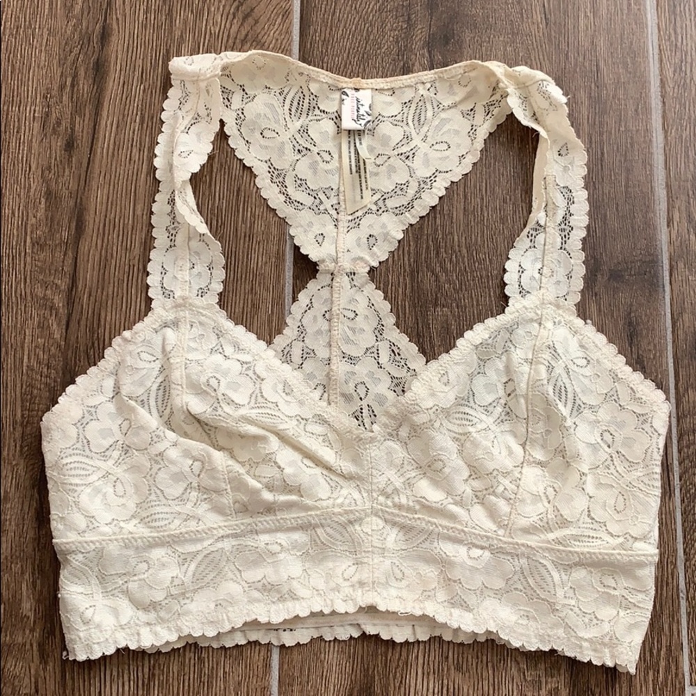 Free People Intimately Cream Bralette size small